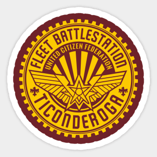 Fleet Battlestation Ticonderoga Sticker